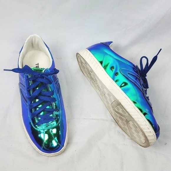 Tretorn Camden 5 Aqua Iridescent Sneaker - Picture 1 of 8